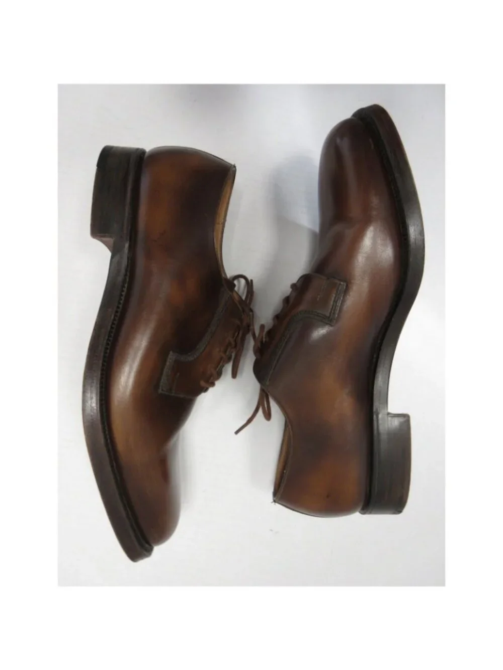 VINTAGE Polo Ralph Lauren Shoes 11 D Bench Made Derby Leather England *